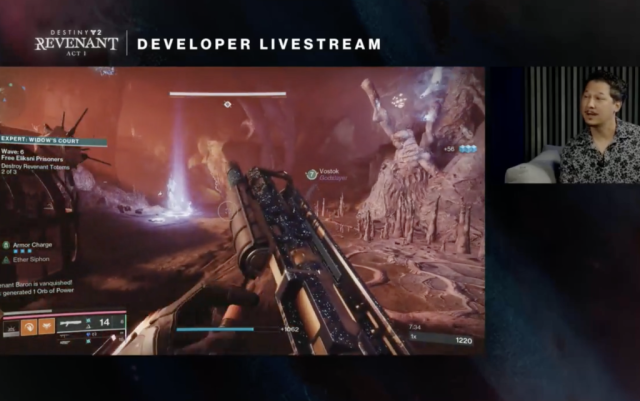 Destiny 2 Onslaught Revenant on stream.